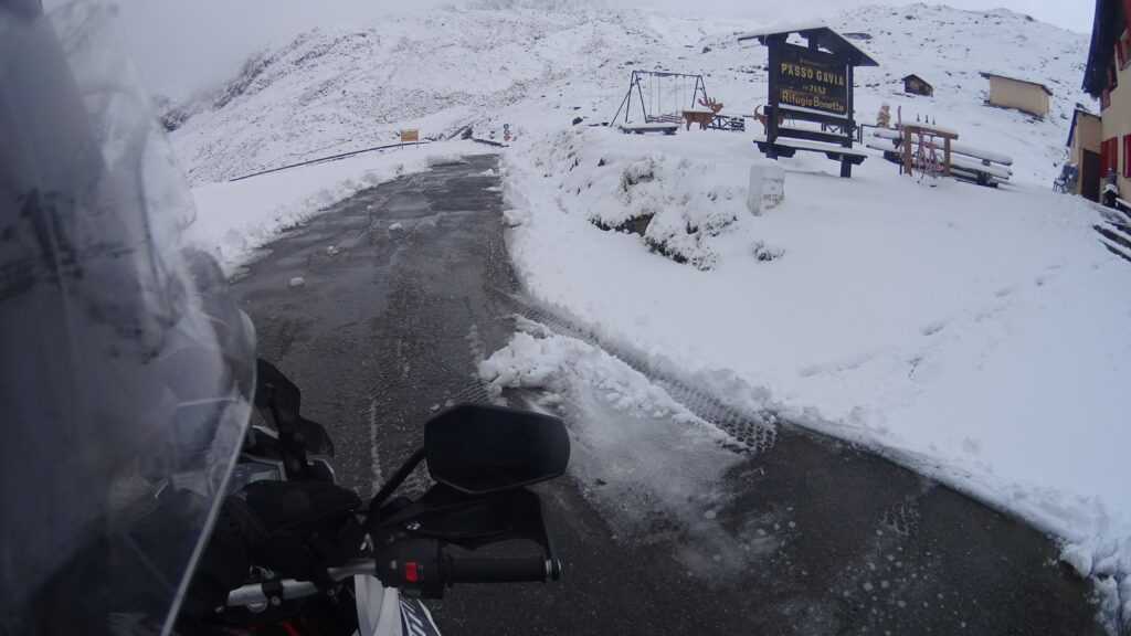 Wintereinbruch am Gavia